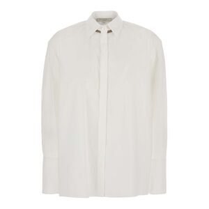 Antonelli Women White Shirt With Bead Details In Cotton For Women
